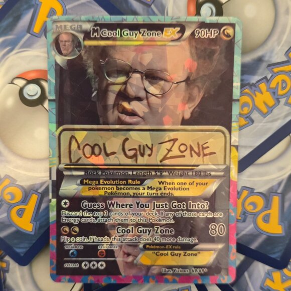 Cool Guy Zone Pokemon Card - Meme - Picture 1 of 8